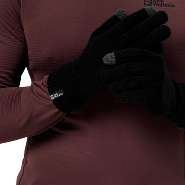 Перчатки унисекс Jack Wolfskin Rib Glove M / Черный photo 2