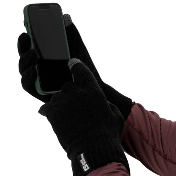 Перчатки унисекс Jack Wolfskin Rib Glove M / Черный photo 3