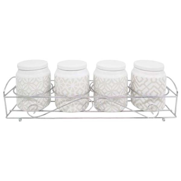 Set pentru condimente Maestro Mr-20033-04 CS Ceramică / White photo 1