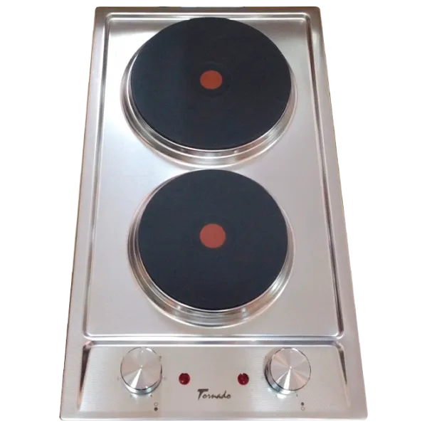 Plită încorporabilă electrică Tornado TEXTUR 2EL 3000 W / Inox photo 1