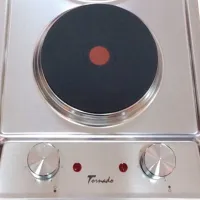 Plită încorporabilă electrică Tornado TEXTUR 2EL 3000 W / Inox photo 2