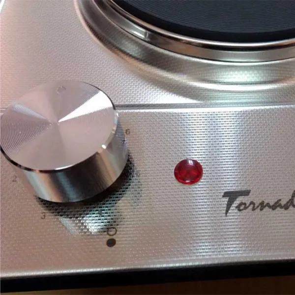 Plită încorporabilă electrică Tornado TEXTUR 2EL 3000 W / Inox photo 4
