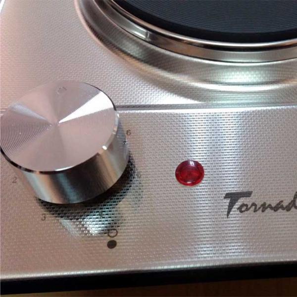 Plită încorporabilă electrică Tornado TEXTUR 2EL 3000 W / Inox photo 4