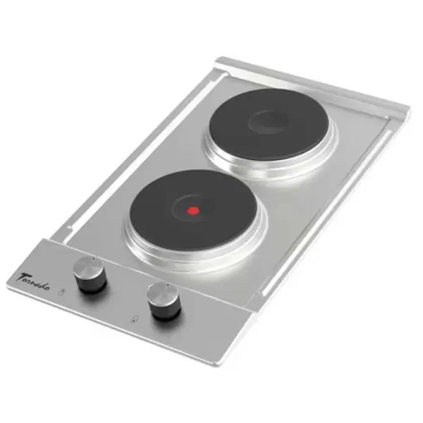 Plită încorporabilă electrică Tornado TEXTUR 2EL 3000 W / Inox photo 5
