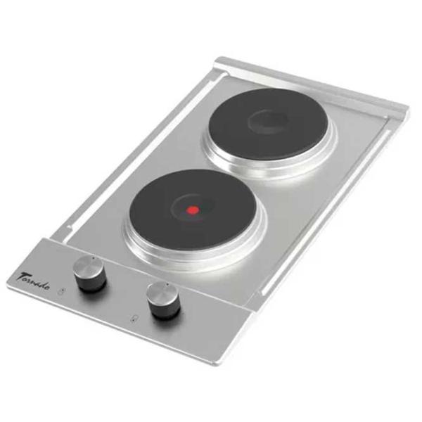 Plită încorporabilă electrică Tornado TEXTUR 2EL 3000 W / Inox photo 5