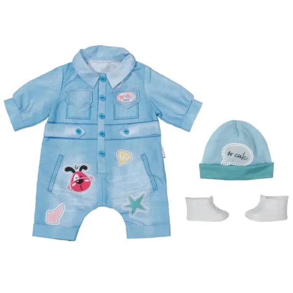 Haine pentru păpuși Zapf Deluxe Jeans Overall 832592 haine / 3+ photo 1
