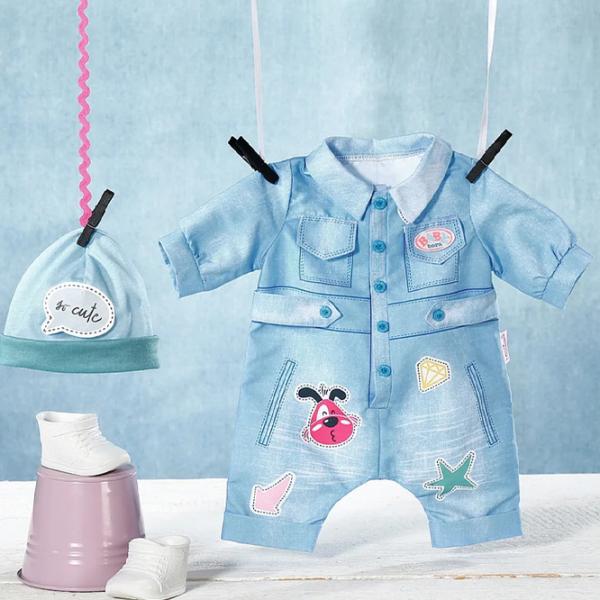 Haine pentru păpuși Zapf Deluxe Jeans Overall 832592 haine / 3+ photo 2
