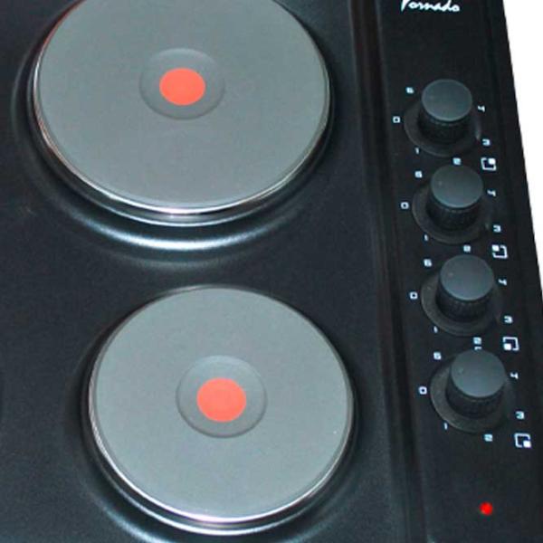 Plită încorporabilă electrică Tornado EL 4P 7000 W / Anthracite photo 3