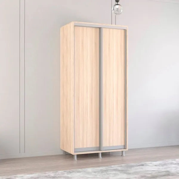 Шкаф Mobildor-Lux Aron 100 x 60см x 240 / ЛДСП / Sonoma photo 2