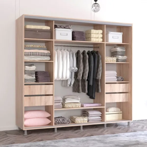 Шкаф Mobildor-Lux Aron 260 x 60см x 240 / ЛДСП / Sonoma photo 3