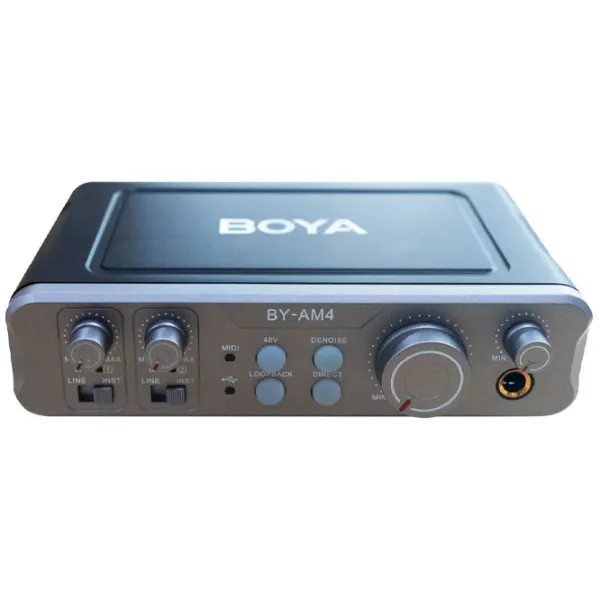 Mixer Boya BY-AM4 activ / 20 Hz - 20 kHz / Black photo 2 Mixer Boya BY-AM4 activ / 20 Hz - 20 kHz / Black photo 2