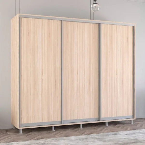 Dulap Mobildor-Lux Aron 260 x 60 x 210 / PAL / Sonoma photo 3