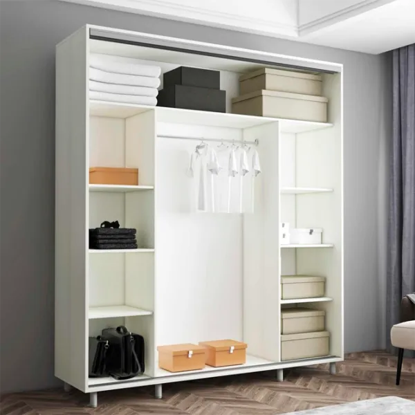 Dulap Mobildor-Lux Aron P 18 200 x 60 x 230 / PAL / Alb photo 2
