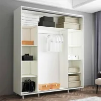 Шкаф Mobildor-Lux Aron P 18 200 x 60см x 230 / ЛДСП / Антрацит photo 2