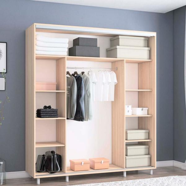 Dulap Mobildor-Lux Aron P 18 200 x 60 x 240 / PAL / Stejar Sonoma photo 2