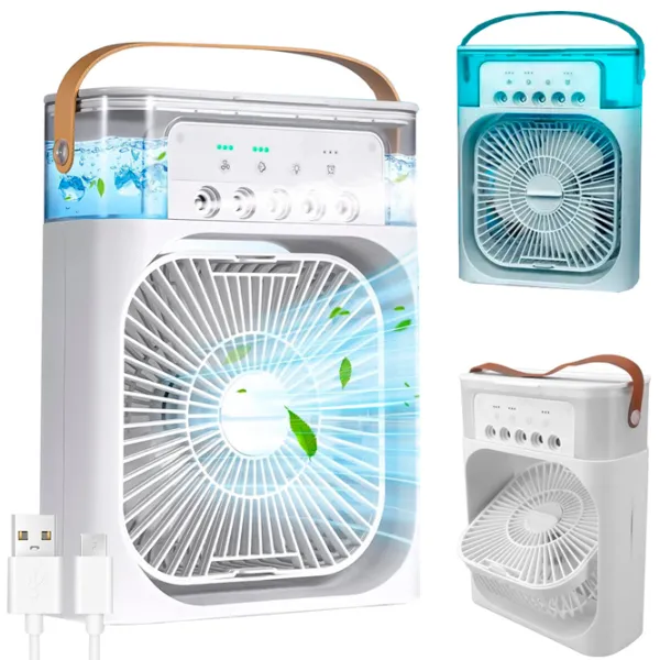 Вентилятор Cooling Fans Purifier Mist 20 Вт / Портативный / Белый photo 4