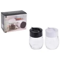 Set pentru condimente EH 27801 Sticlă / Black-White