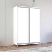 Dulap Mobildor-Lux Aron 150 x 60 x 230 / PAL / Alb photo 3