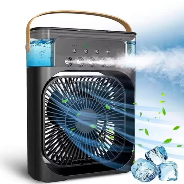 Ventilator Cooling Fans Purifier Mist 20 W / Portabil / Black photo 3