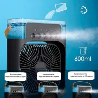 Вентилятор Cooling Fans Purifier Mist 20 Вт / Портативный / Черный photo 4
