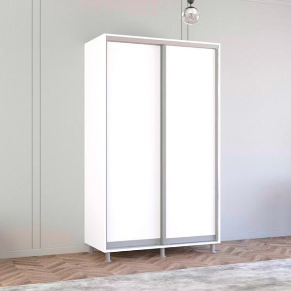 Шкаф Mobildor-Lux Aron 130 x 60см x 240 / ЛДСП / Белый photo 3