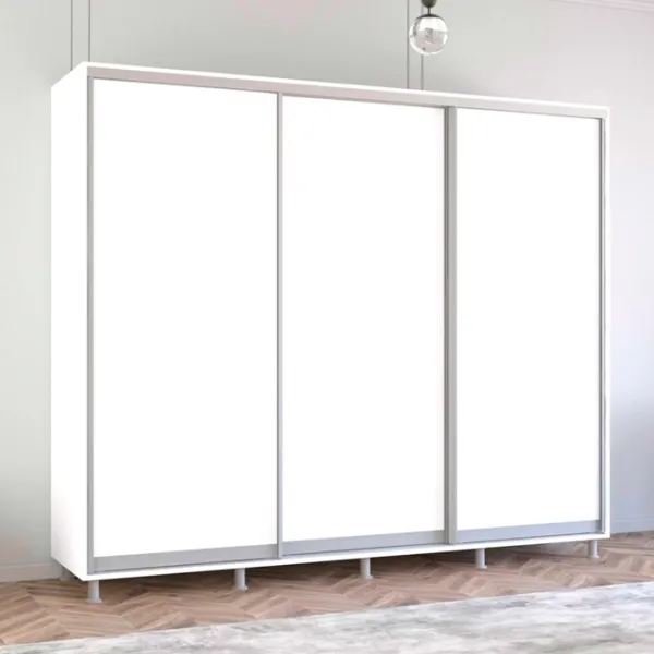 Dulap Mobildor-Lux Aron 260 x 60 x 240 / PAL / Alb photo 2