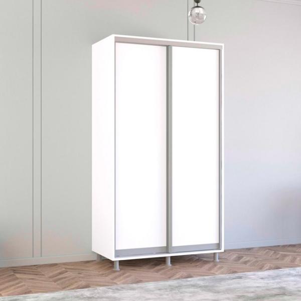 Шкаф Mobildor-Lux Aron 110 x 60см x 210 / ЛДСП / Белый photo 2