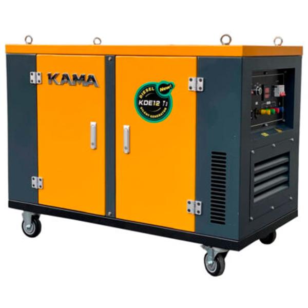 Generator de curent Kama KDE 12T3 230 / 400 V Motorină / 9.5 kW photo 1
