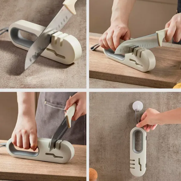 Ascuțitoare pentru cuțite FatPnut KS-02-G Oțel inoxidabil / Gray photo 5