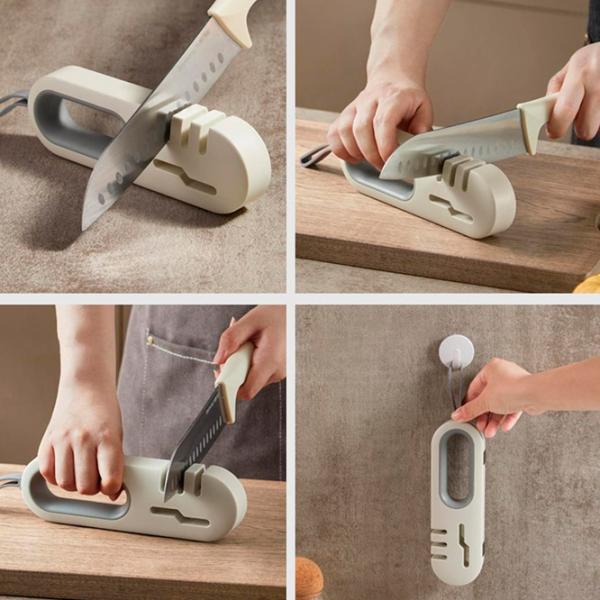 Ascuțitoare pentru cuțite FatPnut KS-02-G Oțel inoxidabil / Gray photo 5