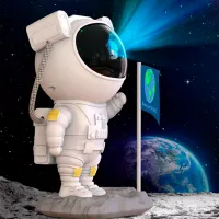 Проектор звезд Starry Sky Astronaut Lunar Explorer 3+ / Черный Белый photo 2