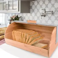 Coș pentru pâine Maestro Mr-1674-S Semicerc / Lemn photo 3