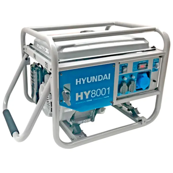 Генератор Hyundai HY8001 220 В Бензин / 7.5 кВт photo 2 Генератор Hyundai HY8001 220 В Бензин / 7.5 кВт photo 2