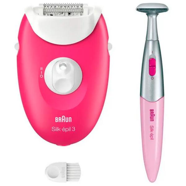Epilator Braun SE3202 Uscată / White Pink photo 1
