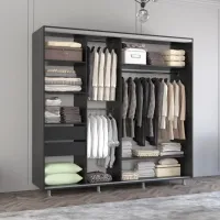 Dulap Mobildor-Lux Aron 220 x 60 x 200 / PAL / Antracit photo 3