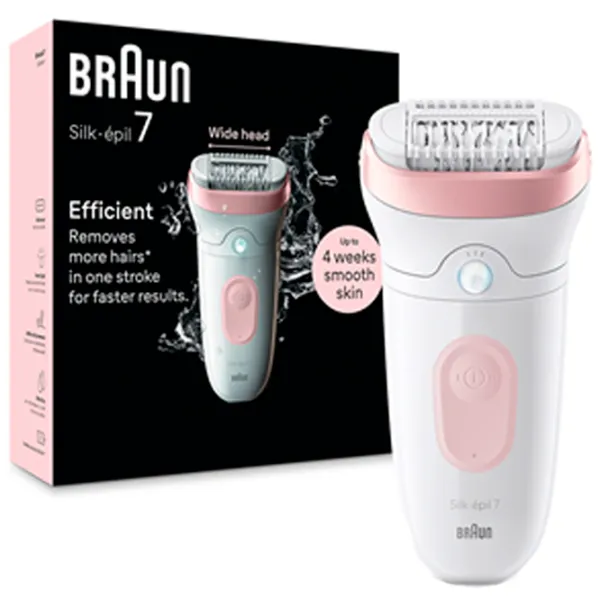 Эпилятор Braun SE7000 Сухая/Влажная / Pink Белый photo 2