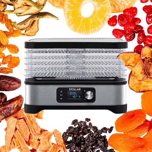 Uscător de alimente Stollar DHS600 400 W / Black-Silver photo 3