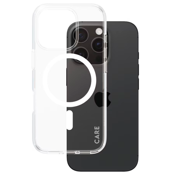 Husă pentru smartphone Apple iPhone 16 Pro Max PanzerGlass / MagSafe Back / TPU / White Transparent photo 2