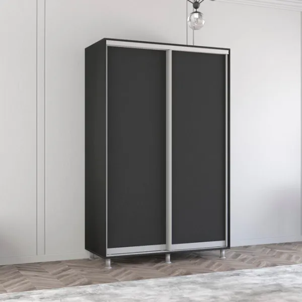 Шкаф Mobildor-Lux Aron 140 x 60см x 210 / ЛДСП / Antracit photo 2