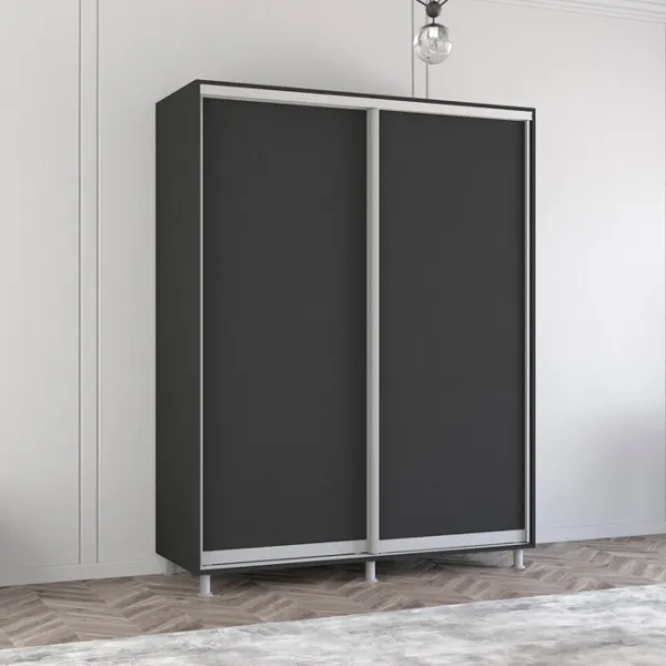 Шкаф Mobildor-Lux Aron 150 x 60см x 210 / ЛДСП / Antracit photo 2