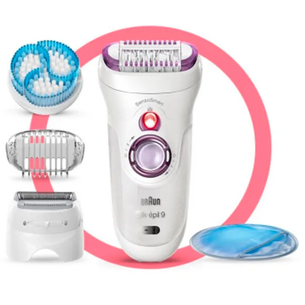 Epilator Braun SES9735 Uscată/Umedă / Pink White photo 1