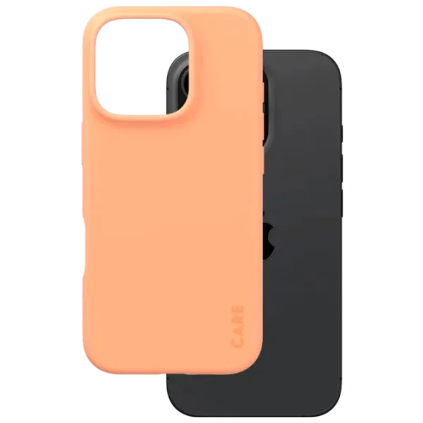 Husă pentru smartphone Apple iPhone 16 Pro Max PanzerGlass / Back / TPU / Peach Orange photo 2