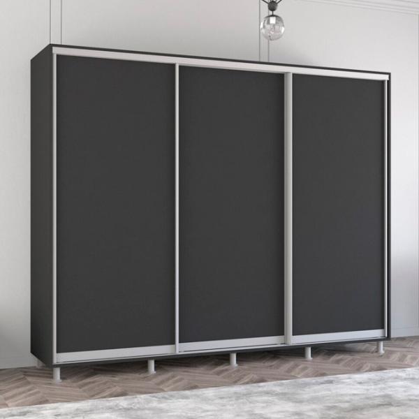 Шкаф Mobildor-Lux Aron 240 x 60см x 210 / ЛДСП / Antracit photo 2