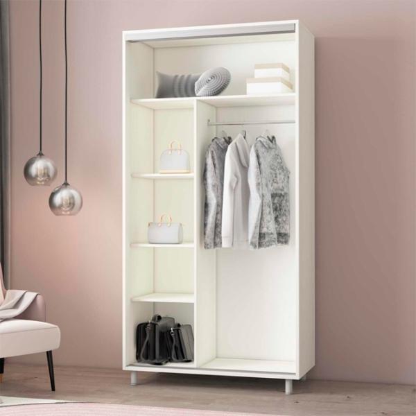 Шкаф Mobildor-Lux Aron P 18 120 x 60см x 240 / ЛДСП / Белый photo 2