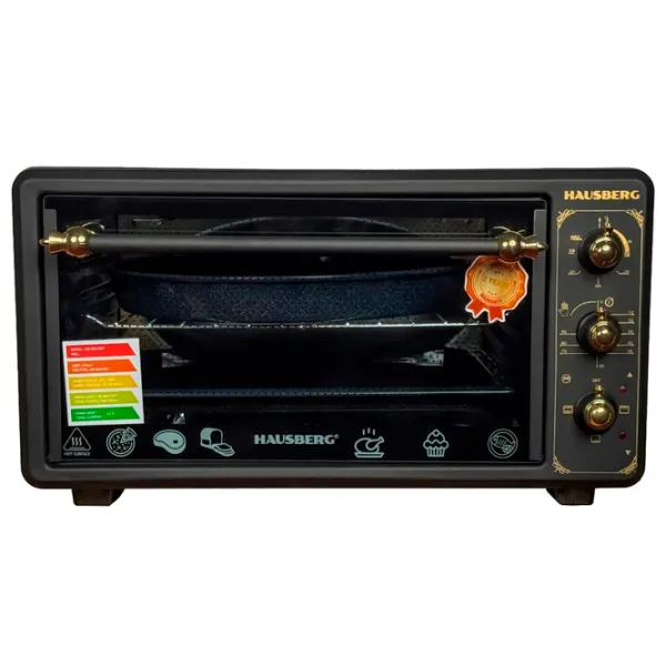 Cuptor electric HAUSBERG HB8001RST 48 l / 1400 W / Black photo 1