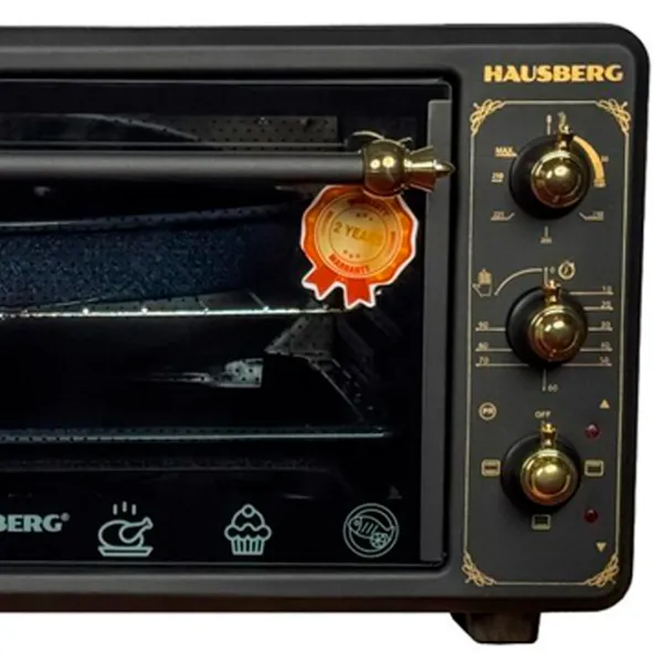 Cuptor electric HAUSBERG HB8001RST 48 l / 1400 W / Black photo 2