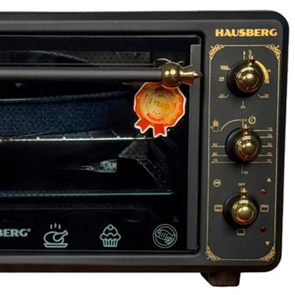 Cuptor electric HAUSBERG HB8001RST 48 l / 1400 W / Black photo 2