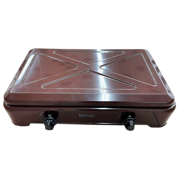 Настольная плита FEMAS 0200-K Газовая / Коричневый photo 2 Настольная плита FEMAS 0200-K Газовая / Коричневый photo 2