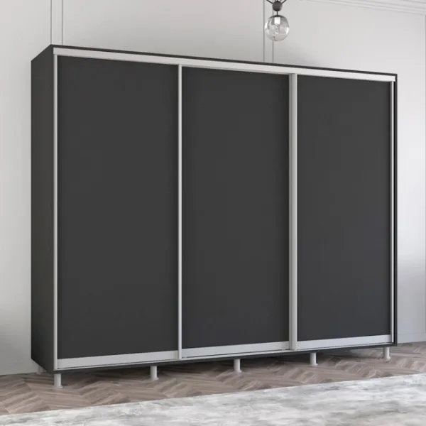 Шкаф Mobildor-Lux Aron 240 x 60см x 230 / ЛДСП / Antracit photo 2