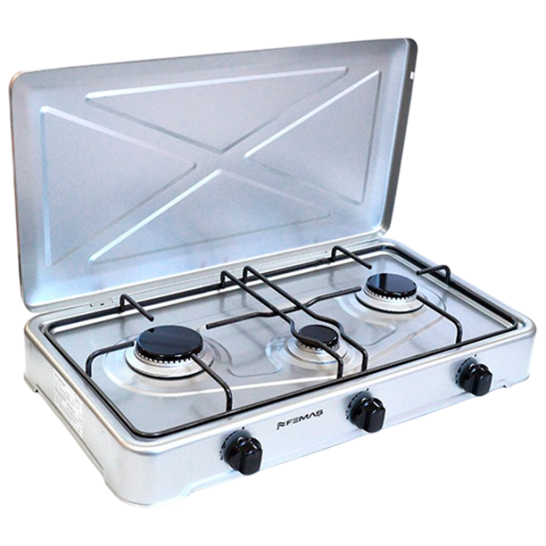 Настольная плита FEMAS 0300-IX Газовая / Серый photo 1